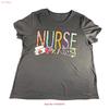 NURSE T Shirt No Tag Measures As Womens Size Large Vintage Washed Soft Homme Comfortable Stretched Stylish Versatile Unisex