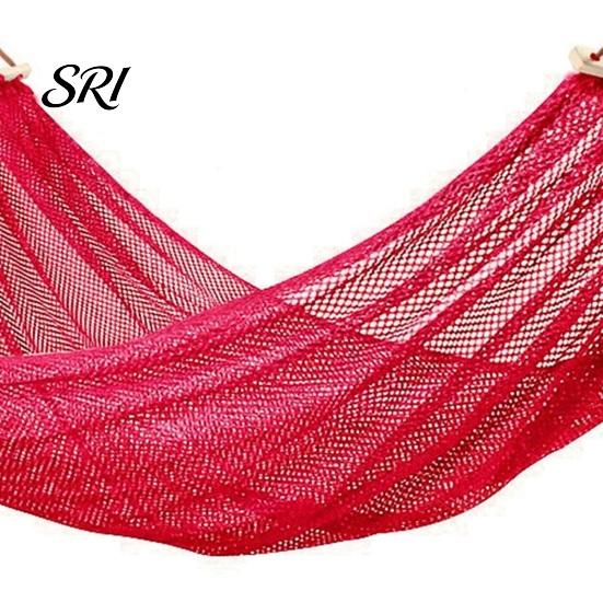 Reinforced Traction Rope Hammock with Breathable Ice Mesh Design Double Load Comfortable Outdoor Swing Bearing 200kg Anti-rollover Skin-friendly