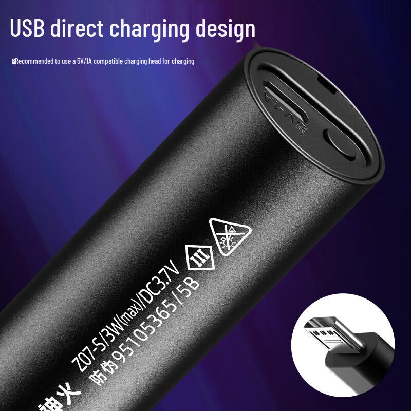 SupFire 365nm UV Rechargeable Flashlight