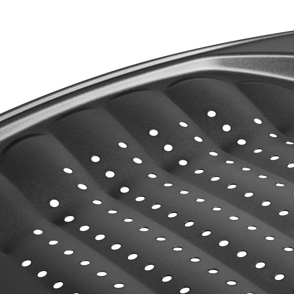 Non Stick French Fry Baking Tray Vented Base Carbon Steel Oven Safe Baking Sheet Crispy Fries Finger Foods Easy Clean