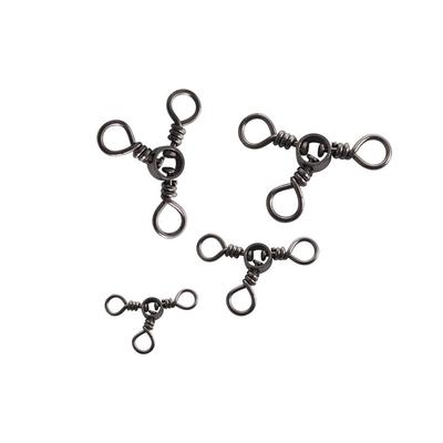 Swivel Hook 3 Way for Carp Trigeminal Swivels Fishing Connector Three-way Swivel Fishing Swivels