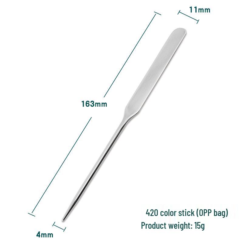 Stainless Steel Foundation & Eye Cream Spatula Set with Beauty Mask Scraper