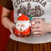 Creative Santa Claus mug gift box, Christmas gifts, ceramic cups, souvenirs, water cups, holiday presents New