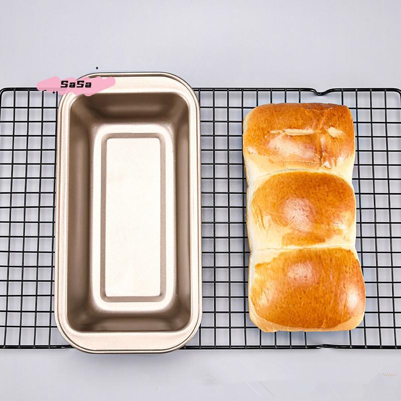 1 Stück rechteckige Antihaft-Kastenform Schwarz/Golden Kohlenstoffstahl zum Backen von hausgemachtem Brot Toast Brownies