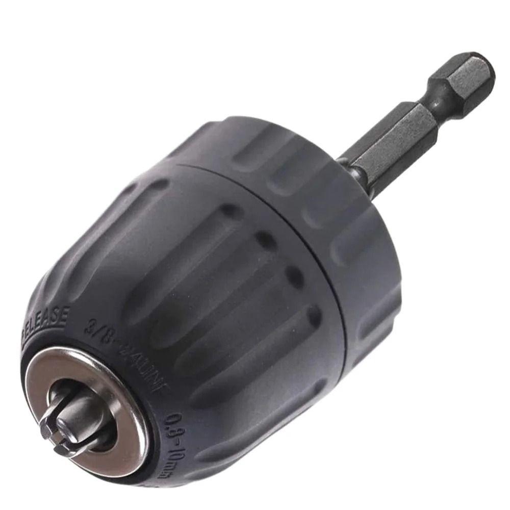 1Pcs 3/8" To 24UNF Thread Quick Change Adapter 0.8-10mm Impact Driver Conversion Tool