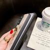 Samsung Note20Ultra Butterfly Ring Stand Phone Case S25 Mirror Water Diamond Anti-drop Protective Case