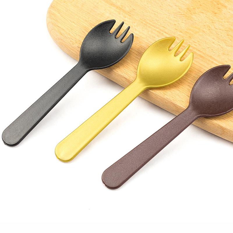 Individually Wrapped Plastic Cake & Dessert Cutlery Set: Spoons & Forks