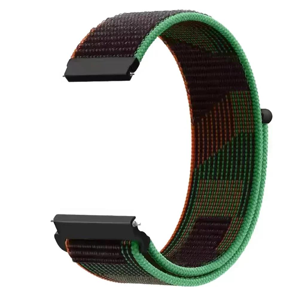 20mm 22mm Nylon-Schlaufenband Für Amazfit GTR 4 3 2/GTS 4 2 mini/Bip 6 Armband Garmin Forerunner 570 265 255 165 Armband Sportarmbänder