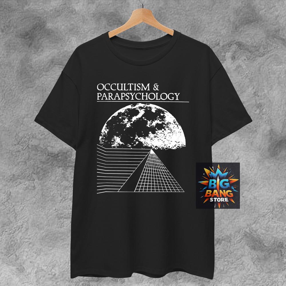 OCCULTISM and PARAPSYCHOLOGY T-Shirt, Weird Cult Surreal Avant Garde Horror Goth