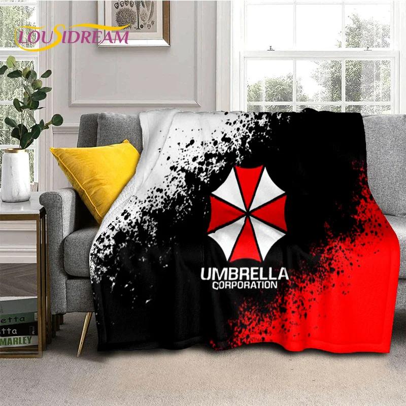 Horror Games R-Resident Evil Soft Flannel Blanket for Beds Bedroom Sofa Picnic,Throw Blanket for Cover Outdoor Leisure Nap Gift