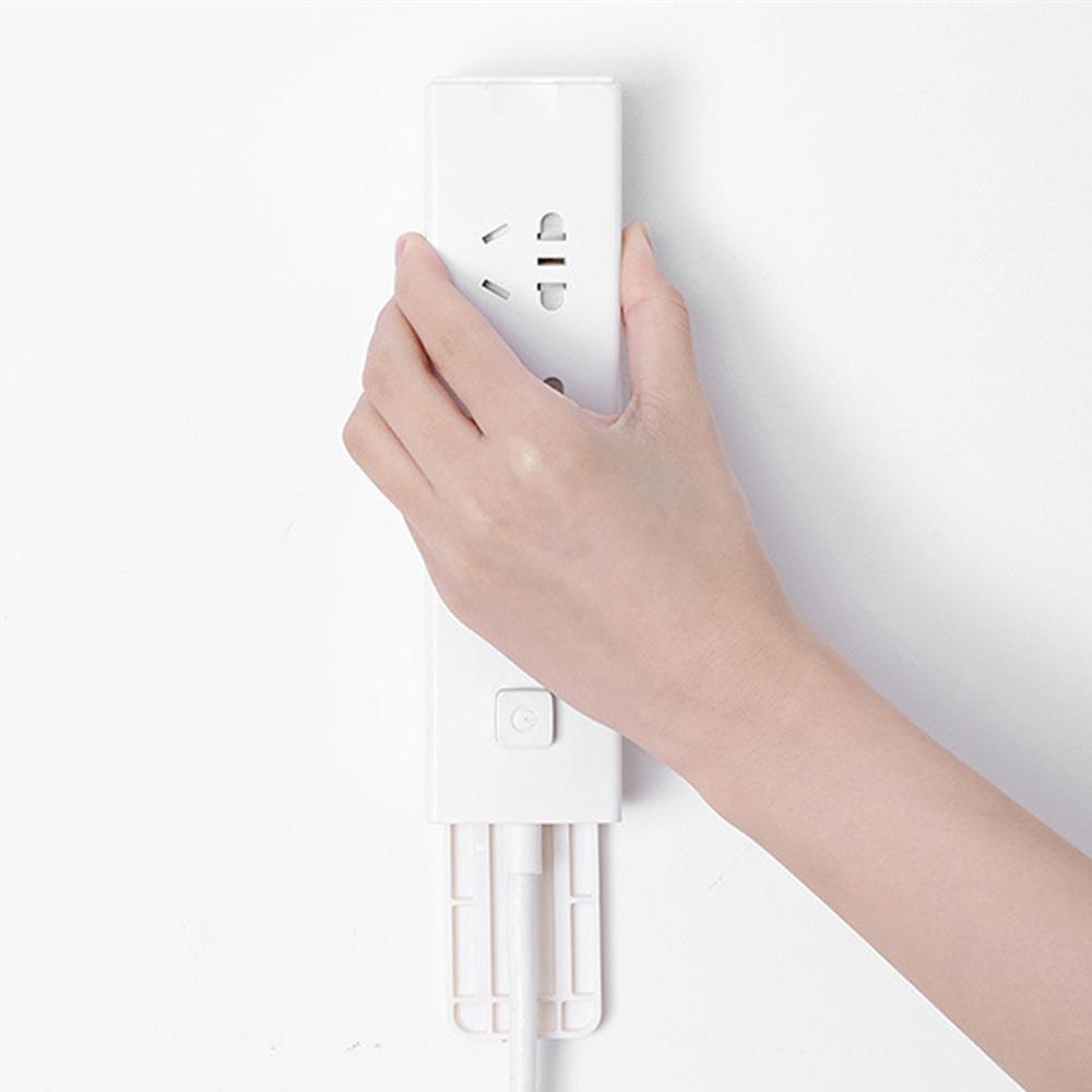 Self-adhesive No-drill Power Strip Holder Adhesive Sturdy Fixer Wall-mounted Versatile Router Storage Dorm
