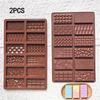 Set di 12 stampi in silicone per cioccolato per dolci, decorazioni per torte, biscotti, gelatine, budini Fai da te Antiaderente Riutilizzabile