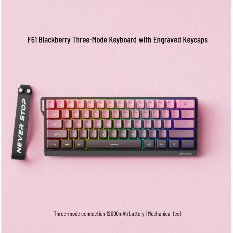 Qianxingzhe F61/F68 Portable Bluetooth Mechanical-Feel Wireless Keyboard