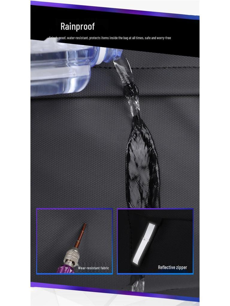 Herrryggsäck med stor kapacitet, lättviktig, vattenavvisande, för affärsresor