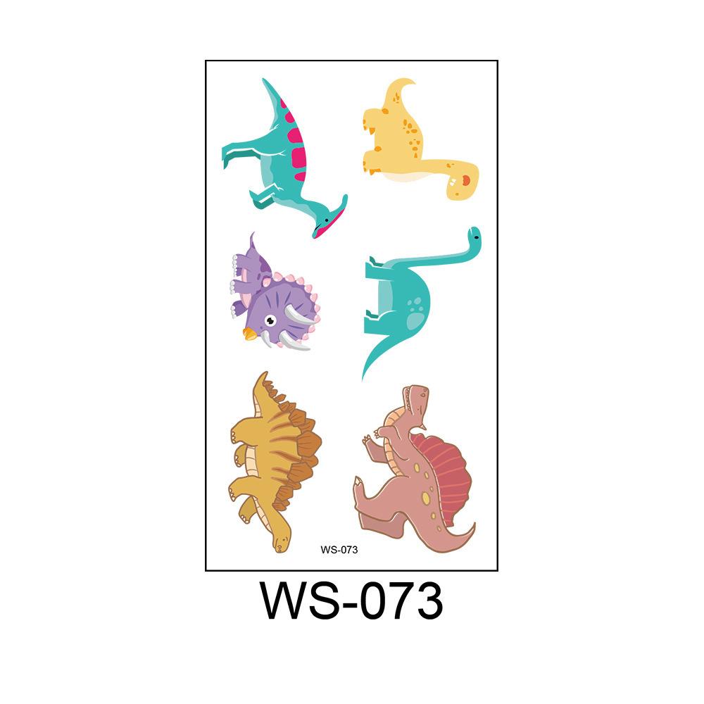 Cross Border Cartoon Children's Dinosaur Tattoo Stickers Kindergarten Party Rewards One-time Waterproof Personalized