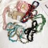Beaded Choker Necklace Bohemia Colorful Gravel Clavicle Chain Natural Stone Collar Summer Jewelry Gift for Women Girl