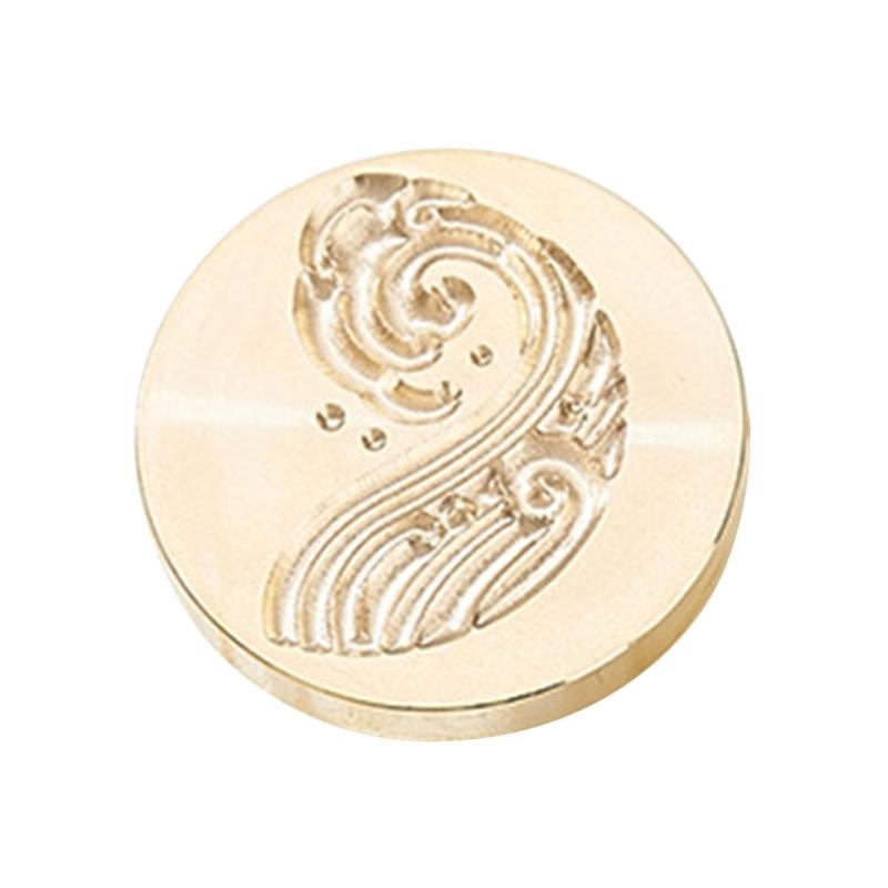 Welliges Texturiertes Wachssiegel Stempelkopf Metall Wachsstempelkopf für Valentinstagskarte Geburtstagskarte Einladungen Umschlag