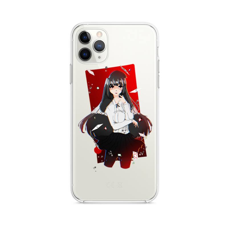 Anime Kakegurui Jabami Yumeko Phone Case Clear for Iphone 12 Pro Max Mini 11 Pro XS MAX 8 7 6 6S Plus X 5S SE 2020 XR Cover