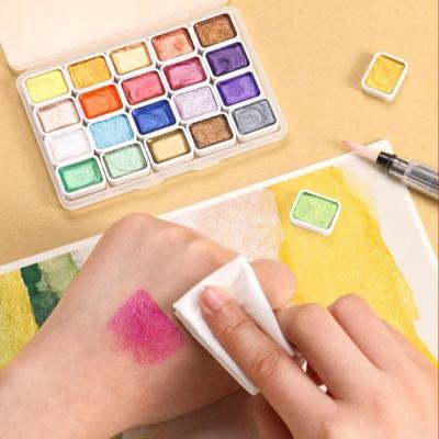 6-180 Color Pearl Solid Watercolor Paint High-Density Pigment for Nail Art Painting Calligraphy Vibrant Long-Lasting