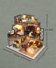 (t-FREAK) 1:32 Dollhouse DIY Kit Set Miniature Dream Pavilion