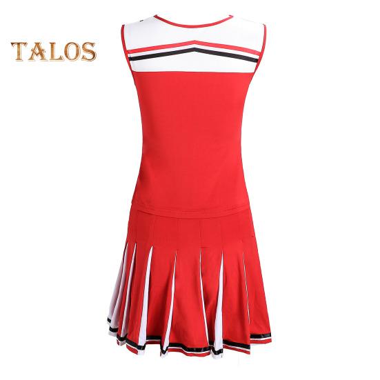 2 bucăți/set ținută de performanță majoretă Set de fuste fără mâneci pentru liceu Glee Club pentru fete Costum de majorete pentru varsity rochie de majorete