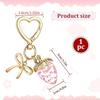 Handmade Strawberry Bowknot Keychain for Women and Girls Featuring Sturdy Alloy Material and Bright Colors