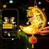 Cartoon Mid Autumn Lantern Cute Handheld Rabbit Flower Lantern Bunny Lantern  Festive Lighting