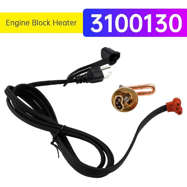 3100130 Engine Block Heater for Chevrolet for GMC 6.6L Duramax Diesel (2001-2008) Engines– 120V 1000W for Express 2500/3500, Silverado 2500/3500