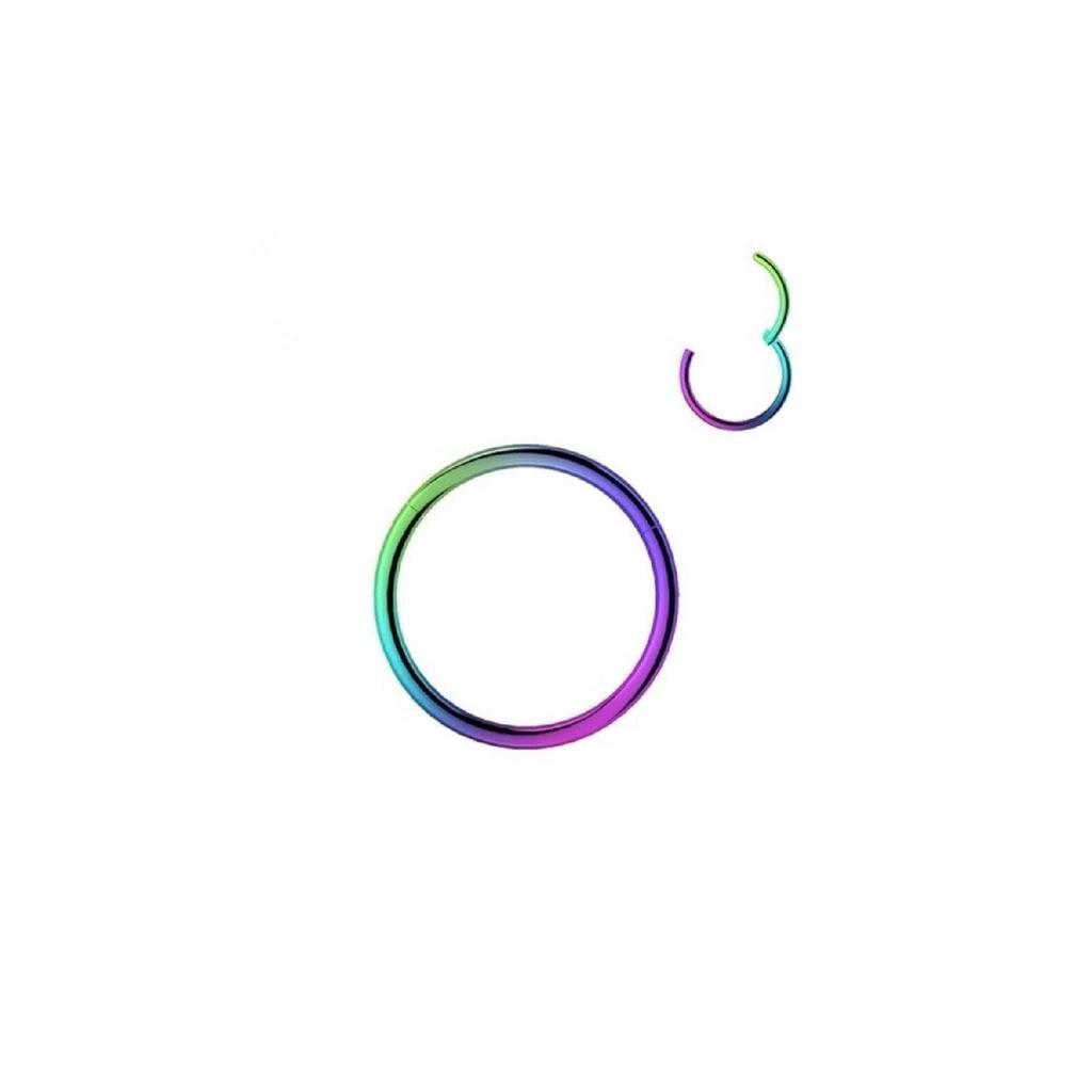 Stainless Tarnish Resistant Surgical Steel Full Ring Cartilage Tragus Helix Piercing (size Optional-silver)