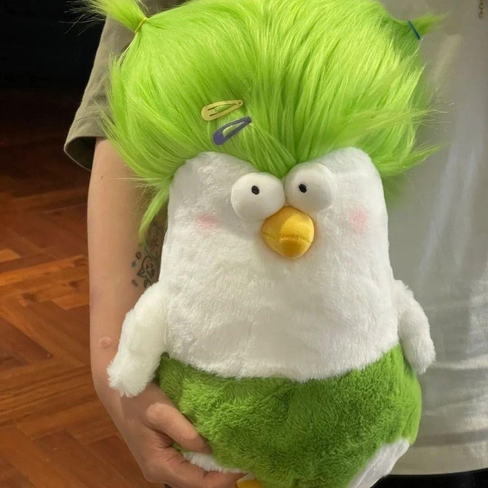 Funny Cartoon Chicken Plush Toys Afro Head Kawaii Animal Pillow Home Decoration Anime Chicken Doll Birthday Gifts
