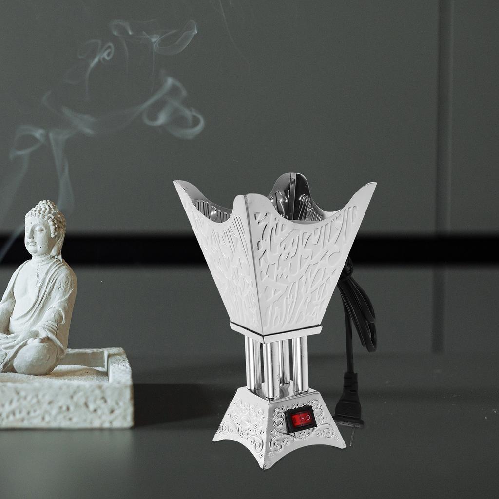 Electric Incense Burner Retro Vintage Censer Aroma Burner For Home Office Yoga Room Decorative Centerpiece Us Plug