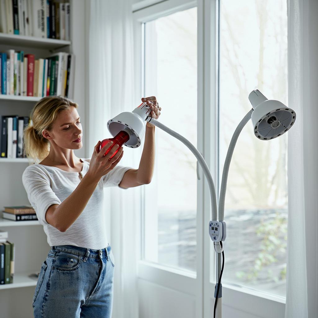 Mvolo® 300W Infrarotlampe – Wärmetherapie bei Muskel- und Gelenkschmerzen – Unterstützt Erholung und Entspannung