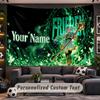 Frieren Beyond Journey's End Personalized Tapestry Support Custom Name, Wall Art Home Decoration