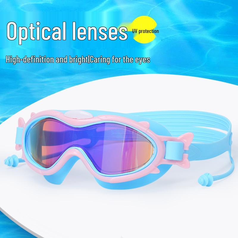 Children's HD Waterproof Anti-Fog Large Frame Swim Goggles