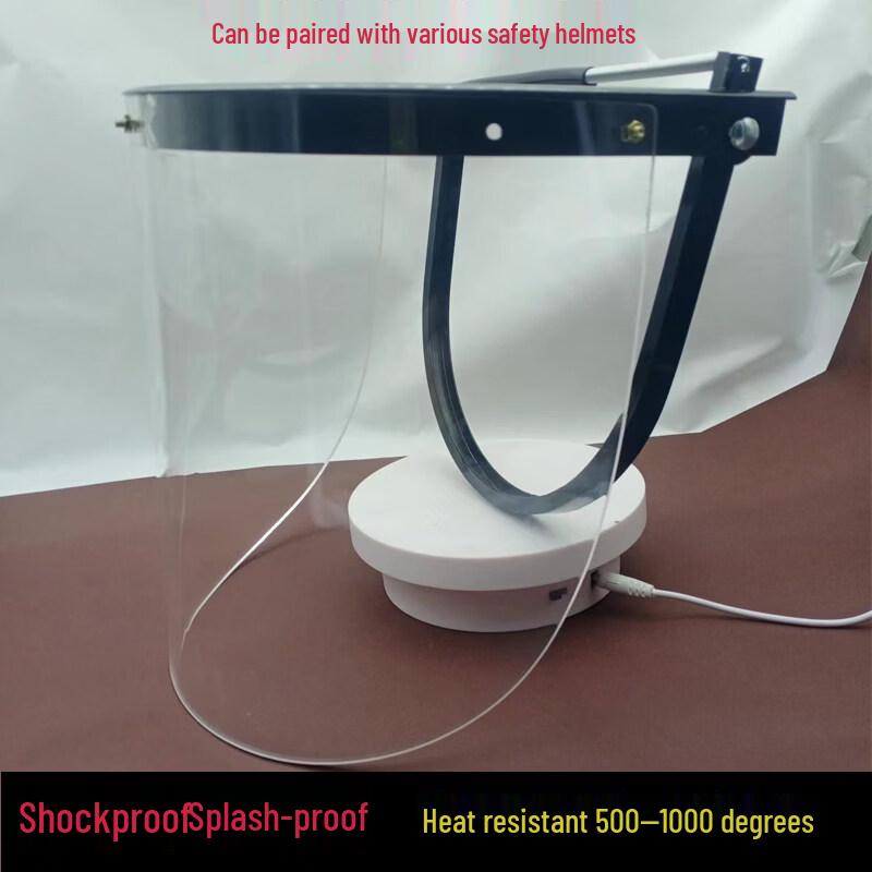 High-Temperature Aluminum Foil Transparent Face Shield