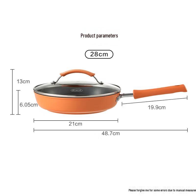 Supor Fire Red Dot 28cm Non-Stick Frying Pan