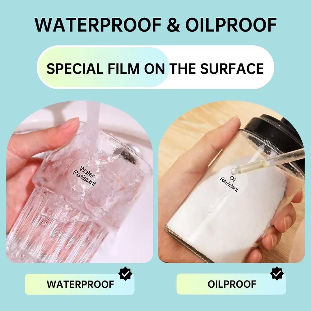 Niimbot M2/M3 Transparentes Etikett Selbstklebendes Thermotransfer-Druckpapier Wasserdicht Reißfest Klare Versiegelungsaufkleber