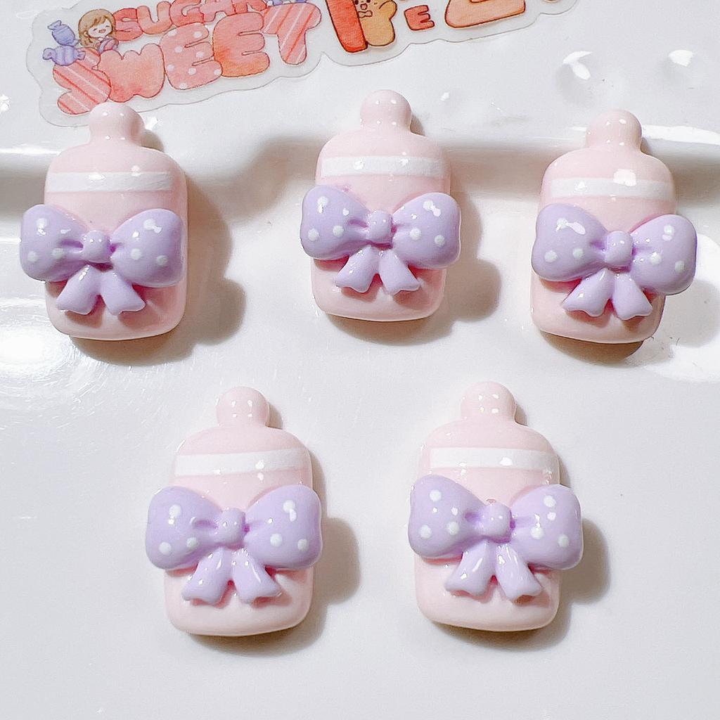 10Pcs New Cute  Resin Mini Cartoon Cat Series Flat Back Ornament Jewelry Making  Bows Accessories