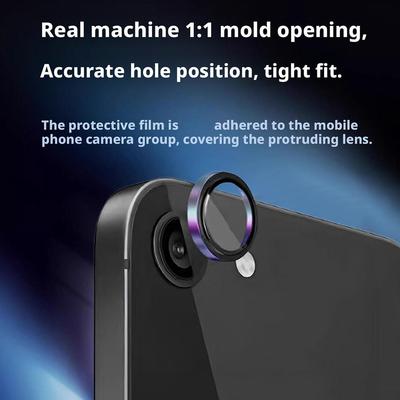 Camera Lens Protector For iPhone 16E 9H Tempered Glass Protector Cover Decoration Screen Frame D3A0