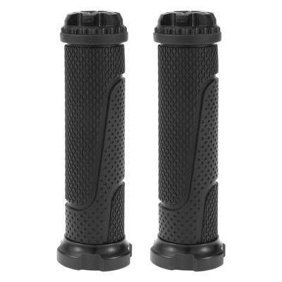BULLSPANN Universal Motorcycle Hand Grip Cover Non Slip Aluminum Alloy Rubber Handlebar Grips for