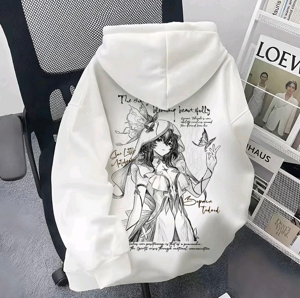 Anime Wuthering Waves The Shorekeeper Funny Hoodie Hip Hop Graphic Sweatshirt Unisex Streetwear Harajuku Tracksuit Y2K Clothes
