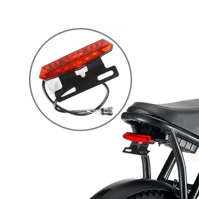 Oryginalne akcesorium do roweru elektrycznego OUXI V8 20 cali, tylne światło do roweru OUXI V8 EBike & Fat Bike, części zamienne