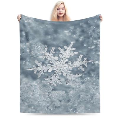 Snow Flake Custom Warm Party An UltraSoft Micro Fleece Blanket