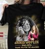 Janis Joplin Sängerin Erinnerungen Schwerer Baumwolle Schwarzes T-Shirt S-5XL EN375