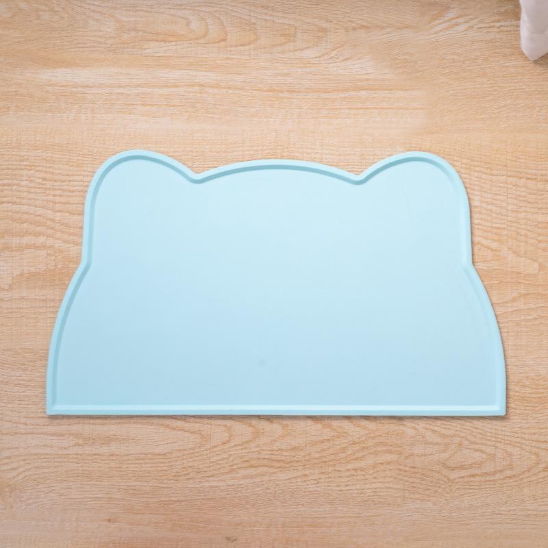 Pet Waterproof Mat Dog Cat Bowl Mat Silicone Non-slip Pet Feeding Mat Dog Eating Bowl Tray Cushion