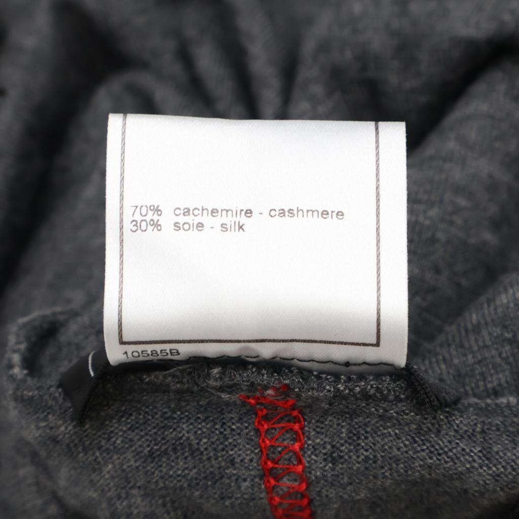CHANEL Grey 00A P16507V00838 Wool Turtleneck Knit tops 38 grayUsed