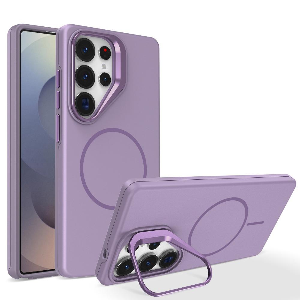 New Matte For Magsafe Magnetic Case For Samsung Galaxy S26 S25 S24 S23 S22 Ultra Plus S25FE S24FE S25Edge With Kickstand Cover