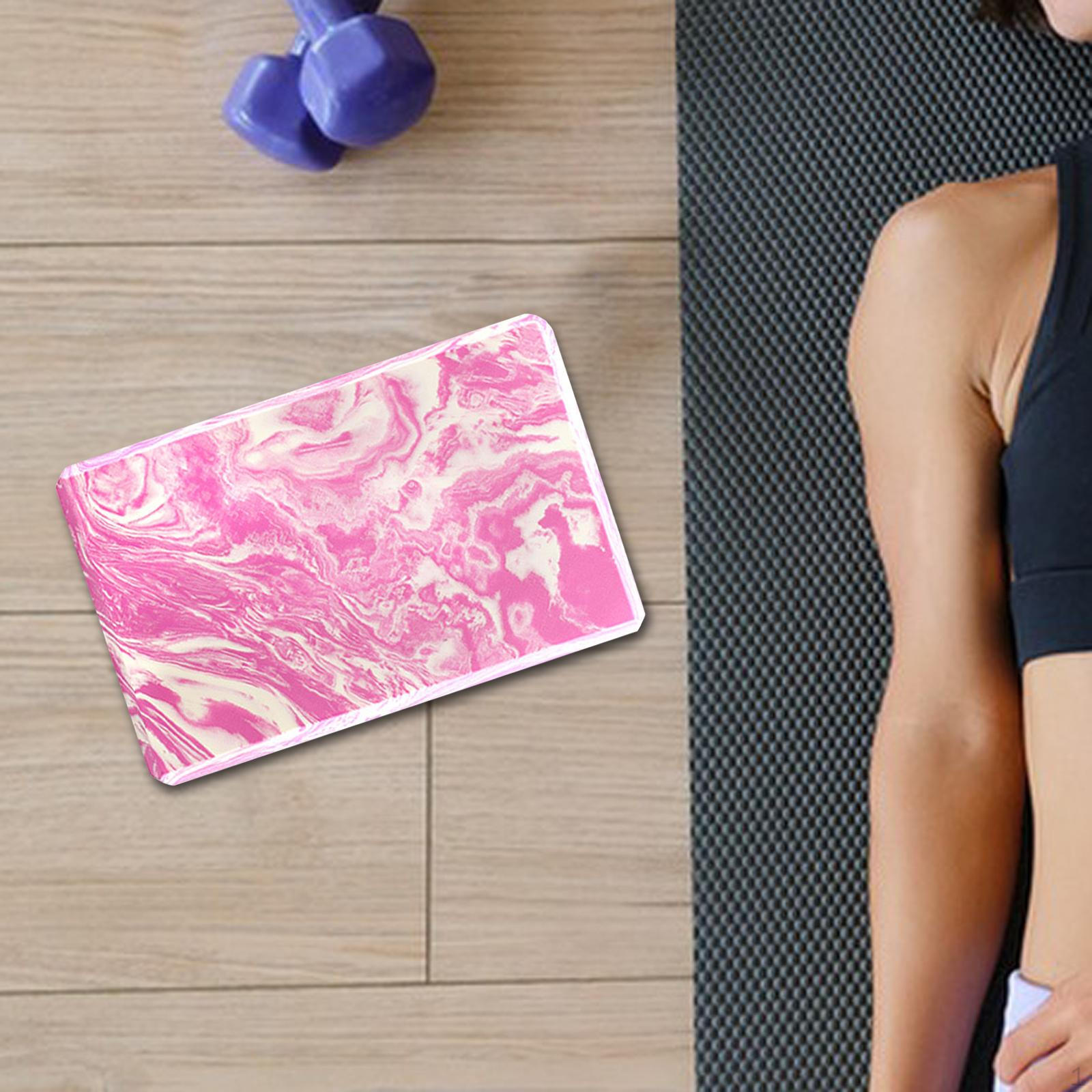 Легкий блок для йоги для повышения гибкости и развития силы. розовый