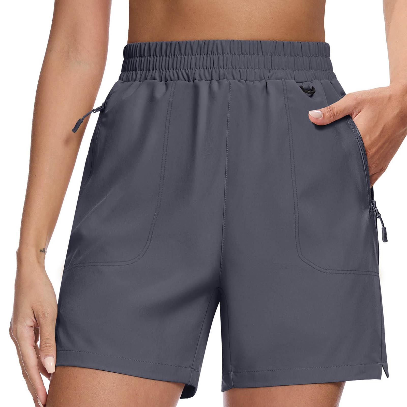 

Женские льняные брюки с широкими штанинами, эластичные брюки-палаццо с высокой талией, повседневная свободная одежда для пляжного отдыха с карманами M