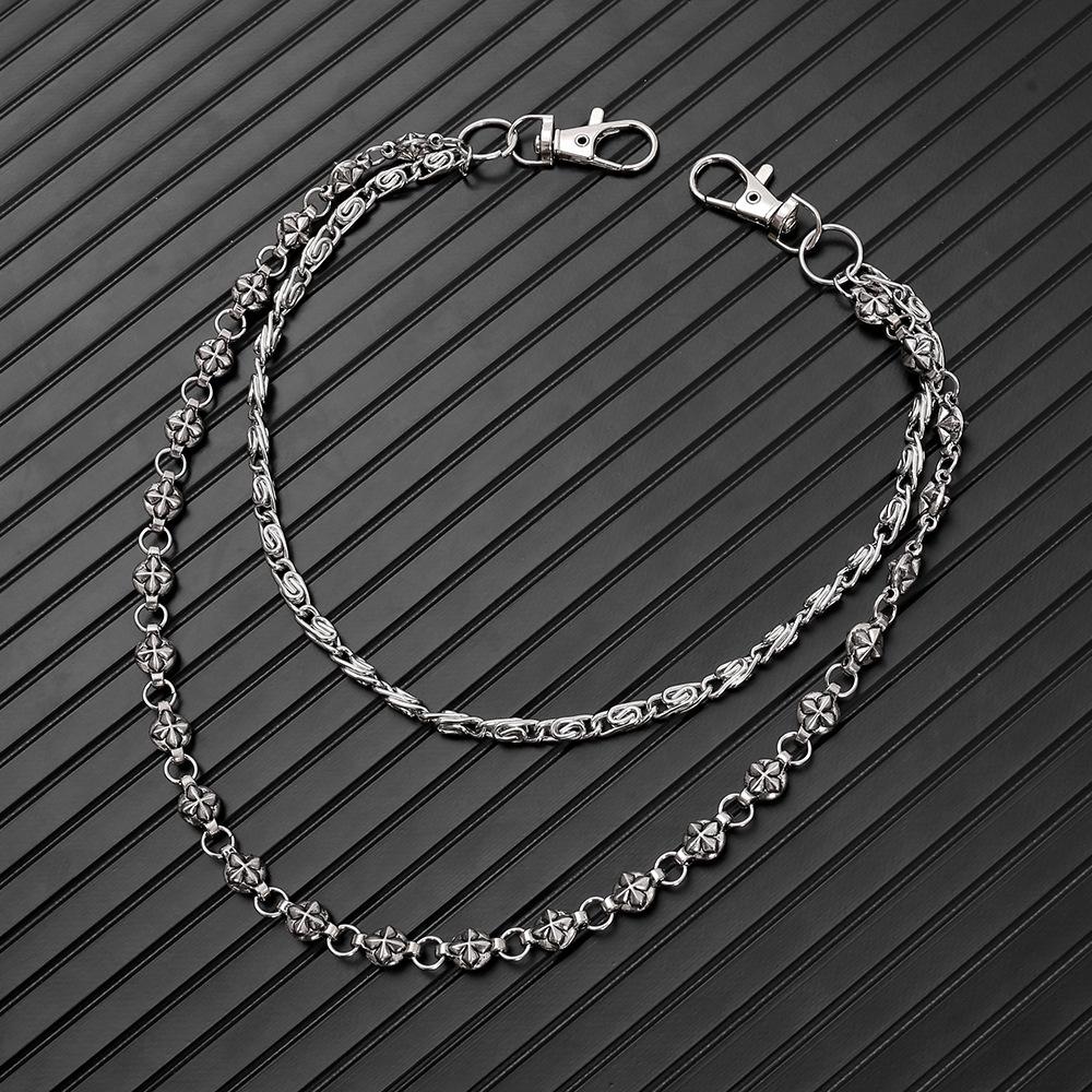 Hip Hop Punk Street Style Jeans Chain with Cross Decoration
